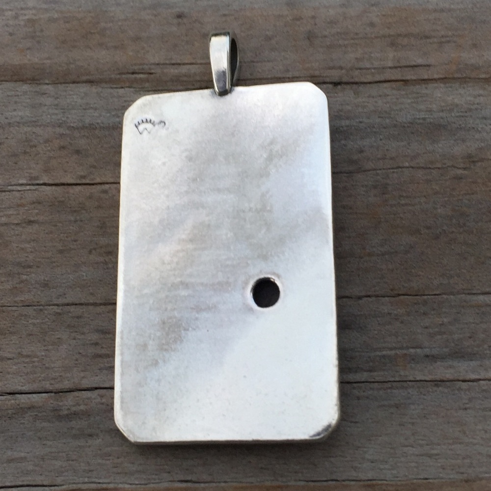 World Tarot Pendant Sterling Silver Lapis Lazuli - Picture 5 of 8